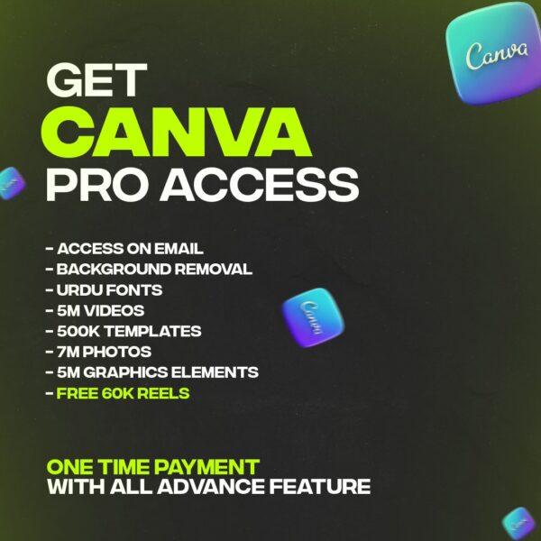 Get Canva Pro Access & 60K Reels - Designed By Hifza