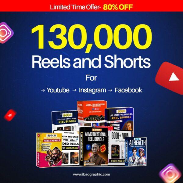 130,000+ Reels And Shorts.. - Designed By Hifza